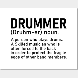 Drummer A Person Who Plays Drums Funny Drummer Gift Posters and Art